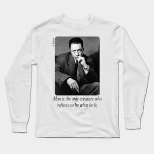 Albert Camus Quote Long Sleeve T-Shirt